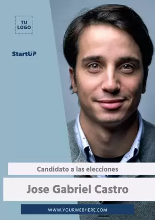 Edita un cartel para elecciones