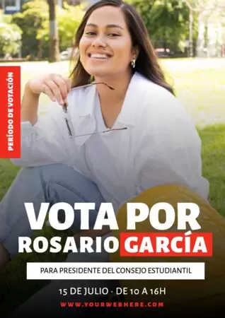 Edita un cartel para elecciones