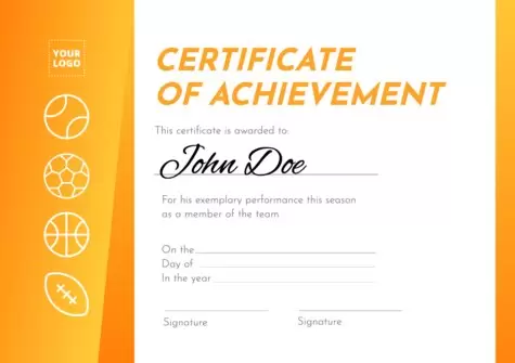 Edit a Certificate of Excellence format