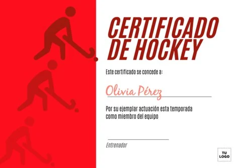 Edita un diploma deportivo