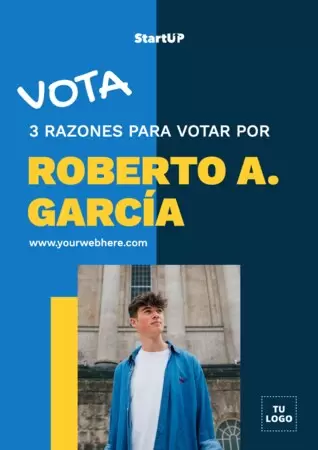 Edita un cartel para elecciones