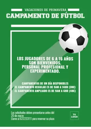 Edita una plantilla de campamento de verano