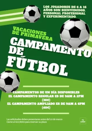 Edita una plantilla de campamento de verano