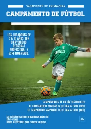 Edita una plantilla de campamento de verano