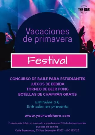 Edita un cartel para tu evento