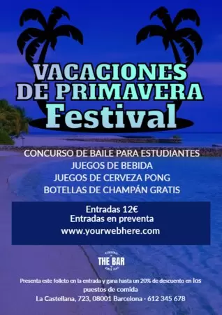 Edita un cartel para tu evento