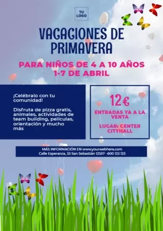 Edita una plantilla de campamento de verano