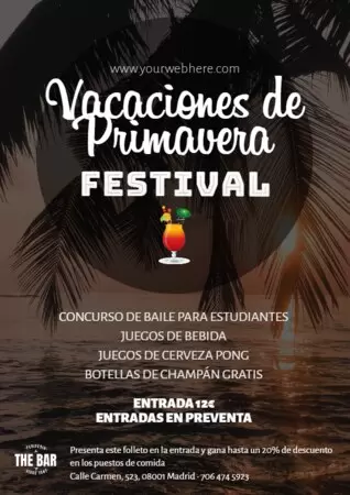 Edita un cartel para tu evento