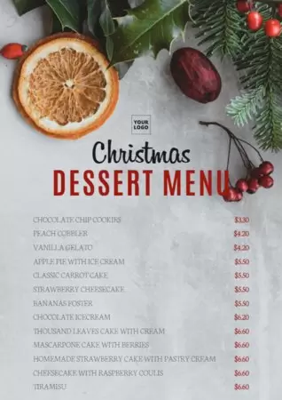Editar mi menú navideño