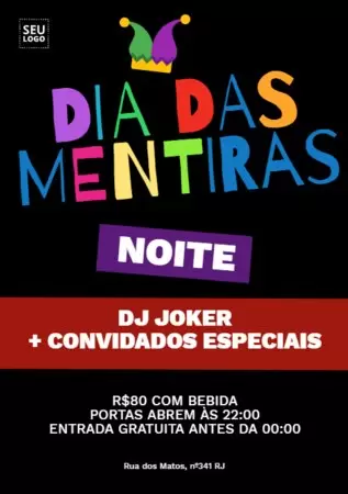 Crie um layout de Primeiro de Abril