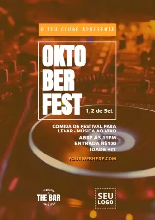 Editar um cartaz para Oktoberfest