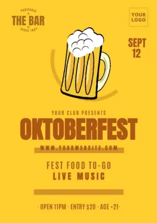 Editar um cartaz para Oktoberfest