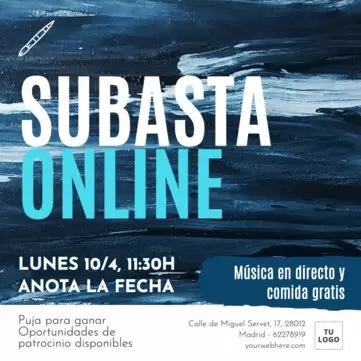 Edita un diseño para una subasta