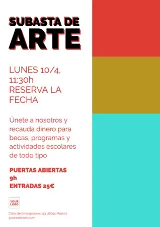 Edita un cartel para exposiciones