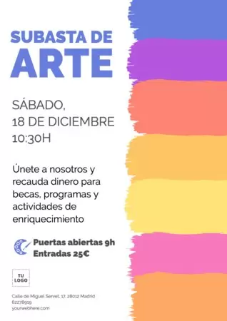 Edita un cartel para exposiciones