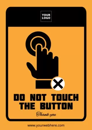 Edit a Do Not Touch sign