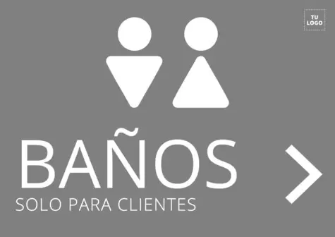 Crea tu cartel de baño exclusivo