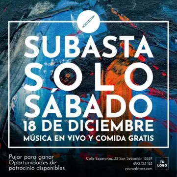 Edita un diseño para una subasta