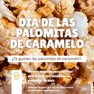 Edita un diseño para el Día de las Palomitas