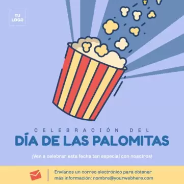 Edita un diseño para el Día de las Palomitas