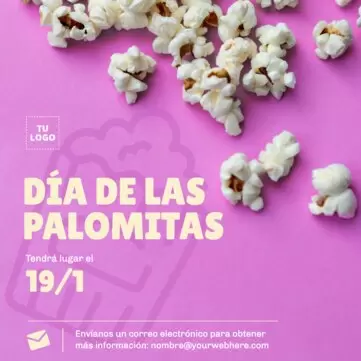 Edita un diseño para el Día de las Palomitas