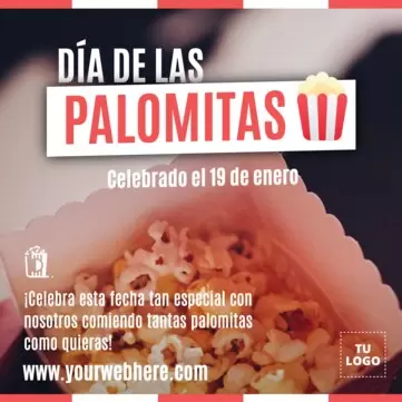 Edita un diseño para el Día de las Palomitas