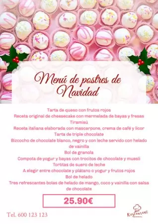 Edita una carta de postres