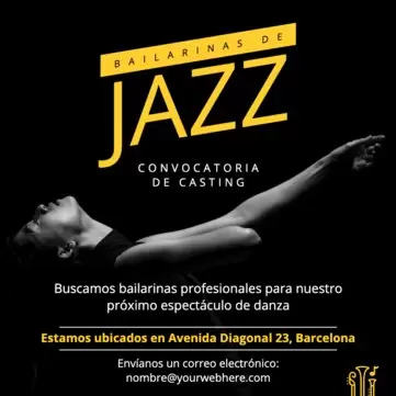 Edita un diseño para castings y audiciones