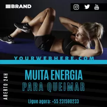 Personalize um design para sua academia