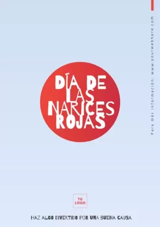 Edita un diseño del Día de la Nariz Roja