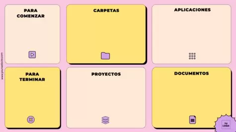 Edita un organizador de escritorio para ordenador