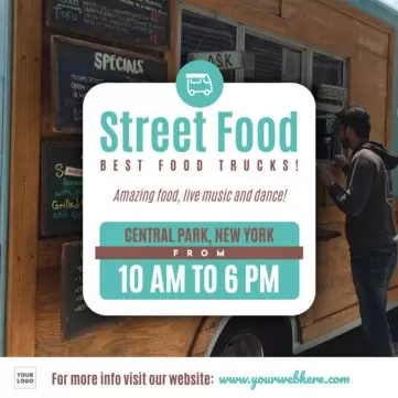 Edit a food truck template