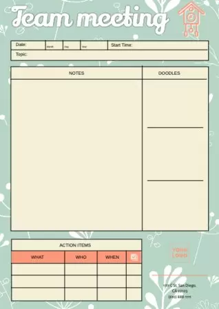 Edit a Minutes template