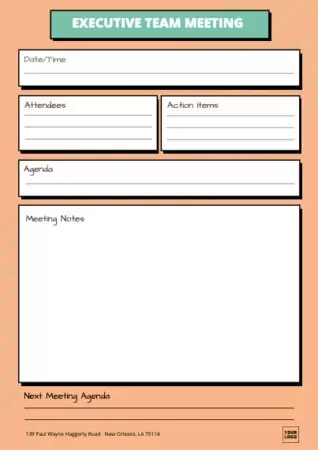 Edit a Minutes template