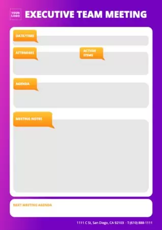 Edit a Minutes template