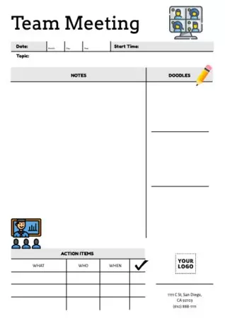 Edit a Minutes template