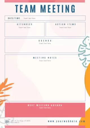 Edit a Minutes template