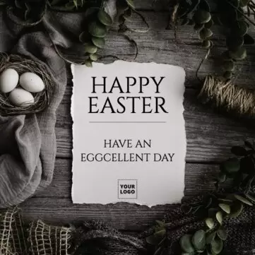 Edit an Easter sales flyer