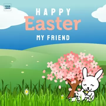 Edit an Easter sales flyer