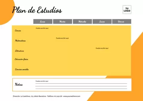 Crea un planificador de clases online