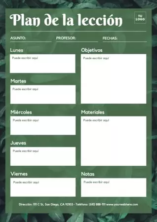 Crea un planificador de clases online