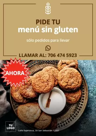 Edita una plantilla sin gluten
