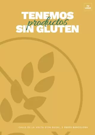 Edita una plantilla sin gluten