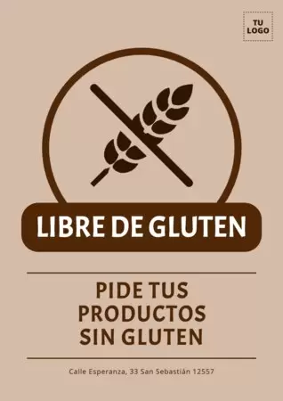 Edita una plantilla sin gluten