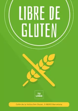 Edita una plantilla sin gluten