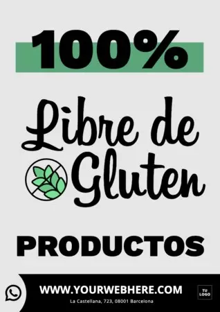 Edita una plantilla sin gluten