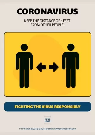 Editar cartaz sobre coronavírus