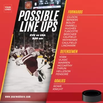 Edit a Hockey poster
