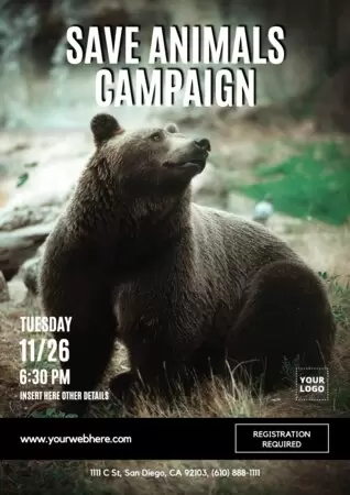 Edit a poster to save animals