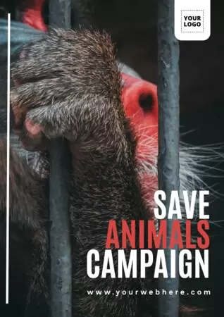 Edit a poster to save animals